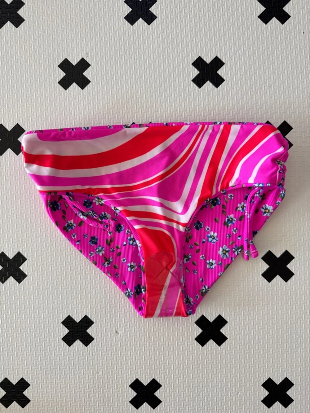 Maaji girls happy flower mango reversible bikini bottoms size 12